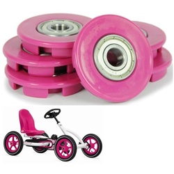 BERG Gokart Ersatzteil Buddy - Rad Abdeckung 12mm pink (6x) 50.62.00.11