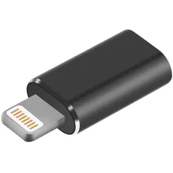 Kompakter Highspeed [USB C zu Apple] Adapter [Schwarz]