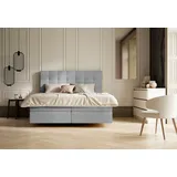 SCHLARAFFIA Boxspringbett »Aida«, grau