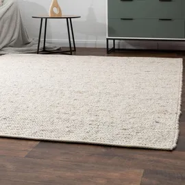 Steffensmeier Handwebteppich, Benin aus 100% Schurwolle in Beige, mit Fusselstopp, Größe: 90x160 cm