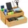 Relaxdays Schreibtisch Organizer Holz 15 x 28 x 16,5 cm natur 6 St.
