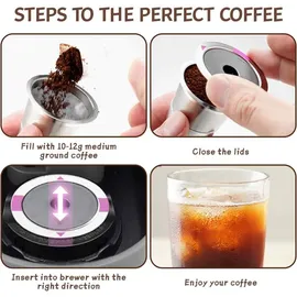 ELLE Wiederverwendbarer K-Cup-Kaffeefilter Kaffeefilter 6 St.