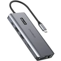 CHOETECH HUB-M26-GY Usbc / Grau