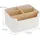 Relaxdays Schreibtisch Organizer 5 Fächer Weiß