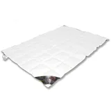 VitaSchlaf Vitaschlaf® MOSCOVY® W3 -LEICHT- SOMMER - WASSERBETTEN - CAMPING Premium Daunendecke 90% Daunen, Klasse 1 Germany since 1947 - 155x220cm - Weiß