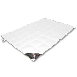 VitaSchlaf Vitaschlaf® MOSCOVY® W3 -LEICHT- SOMMER - WASSERBETTEN - CAMPING Premium Daunendecke 90% Daunen, Klasse 1 Germany since 1947 - 155x220cm - Weiß