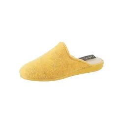 Pantoffel CLASSIC, Damen, Gr. 42, gelb, Textil, Schuhe Hausschuh Pantoffeln