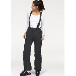 Skihose POLARINO, Damen, Gr. 44, N-Gr, schwarz (schwarz (skihose aus nachhaltigem material)), Web, Obermaterial: 100% Polyester. Futter: 100% Polyester. Wattierung: 100% Polyester, sportlich, Hosen, Wasser- und winddicht