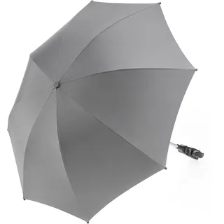 zamboo Universal Sonnenschirm UV 50+ für Kinderwagen & Buggy | flexibler Sonnenschutz mit 73 cm Durchmesser, einfach montierbar auf Rund- und Ovalrohre - Grau
