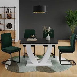 Vicco Fenaro 120 x 77,4 x 80 cm Schwarz/Weiß