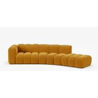 Micadoni Sofa Lupine, modular 5-Sitzer gelb