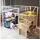 stilvora Hochbett Kinderbett 140 x 200 cm Metall/MDF weiß