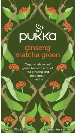Pukka Herbs Ginseng Matcha Green 20 Teebeutel