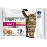 PERFECT FIT Adult Nassfutter Huhn und Rind 52 x 85 g