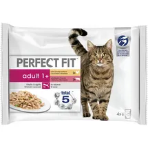 PERFECT FIT Adult Nassfutter Huhn und Rind 52 x 85 g