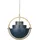 GUBI Multi-Lite Pendelleuchte messing/dunkelblau - ø22,5 cm
