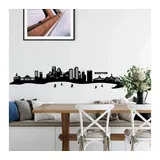 wall-art Wandtattoo »XXL Stadt Skyline Boston 120cm«, (1 St.), selbstklebend, entfernbar, schwarz