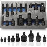 CCLIFE Stecknuss Adapter Set 17-tlg.