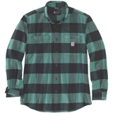 CARHARTT Midweight Flannel Plaid Hemd, grün, Größe 2XL
