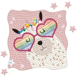 DIAMOND DOTZ® 2593266 Diamond Painting Lama Regenbogen