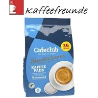 10 x 36 CAFECLUB SUPERCREME KAFFEEPADS MILDE RÖSTUNG / MILD