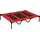 PawHut Hundekorb 122 x 92 x 23 cm rot