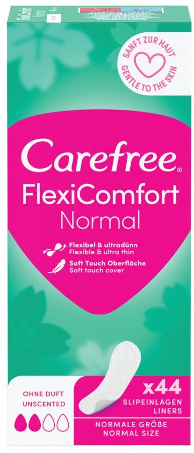 Carefree - Slipeinlagen 'FlexiComfort' ohne Duft Inkontinenzslip 44 St Frauen