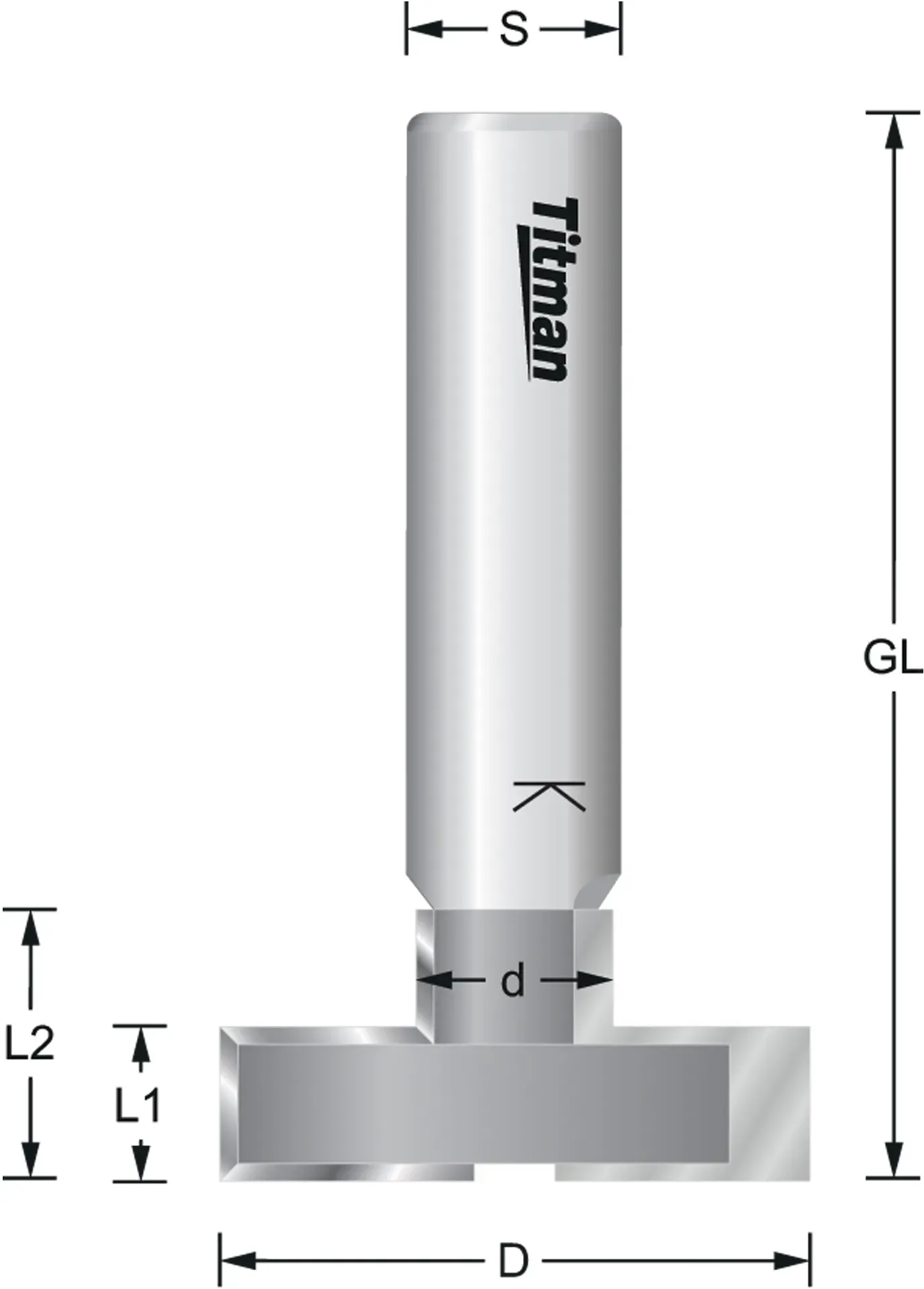 T-Nutfräser HW Z=2