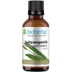 Bioherba Spitzwegerich Plantago lanceolata L. Tropfen Tinktur Extrakt 50 ml