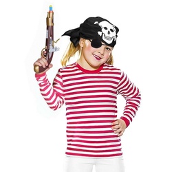 Metamorph Kostüm Piratenkostüm für Kinder 4-teilig mit Piratenpisto, Tolles Piratenkostüm für Mädchen und Jungen mit allem was man zum P rot 164