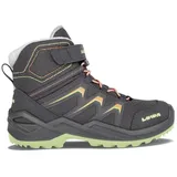 Lowa Winterschuhe Maddox Warm GTX Kid (wasserdicht) graphitgrau/mint Kinder