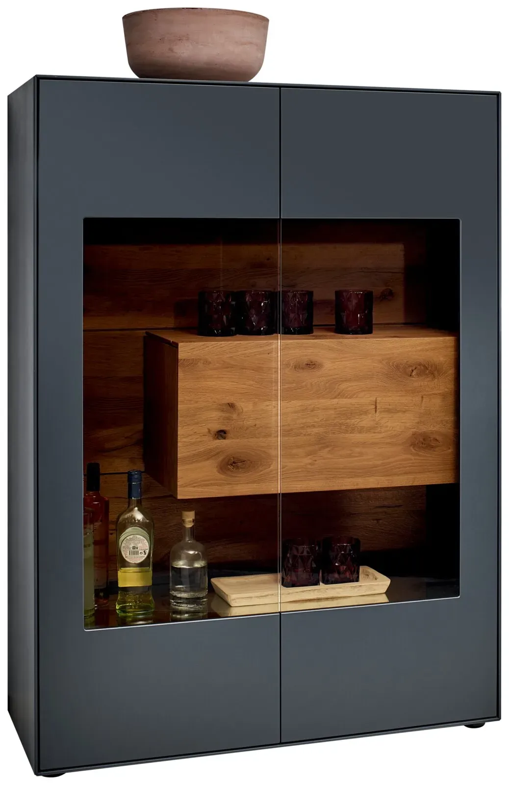 Valnatura Highboard LIVINO - B/H/T ca. 107,00x148,00x44,00