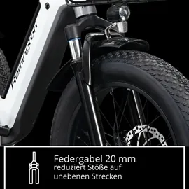 remington-fahrrad R100 20 Zoll RH 38 cm weiß