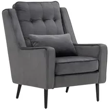 MCombo M Mcombo Ohrensessel Fernsehsessel Relaxsessel ohne Hocker, Samt, 7277DE-1