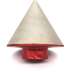 80# vakuumgelöteter Diamant-Fasenfräser mit runder Fase zum Vergrößern der Polierabschrägung M14 Thread bunt