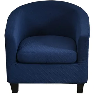CHNSHOME Sesselbezüge 2 Stück Stretch Sesselhusse Sesselbezug Clubstuhlbezüge 1 Sitzer Tullsta Barstuhlbezug cocktailsessel Sesselbezug Marine