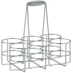 Flaschenträger Loop Metall silber glänzend 31,0x21,0x31,0cm