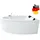 Basera Guam Eck-Whirlpoolbadewanne 180 x 130 cm (Komplett-Set)