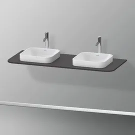 Duravit Happy D.2 Plus 130x55cm, m 2 Ausschnitt., graph matt