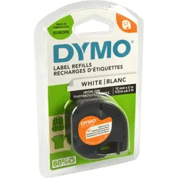 Dymo Originalband S0718850 schwarz auf klar  12mm x 2m  Aufbügelband