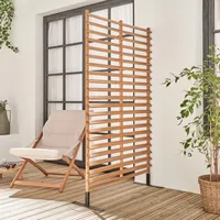 Sweeek Outdoor-Paravent aus Holz, 100 cm, Akazie, für innen