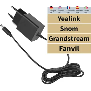 GEQUDIO HN-Power Netzteil 5V/2A kompat. für Yealink,Snom,FAV, Headset Zubehör