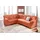 DOMO collection Ecksofa »Papenburg B/T/H: 242/190/84 cm L-Form« wahlweise mit Bettfunktion, Langer Schenkel links oder rechts, orange