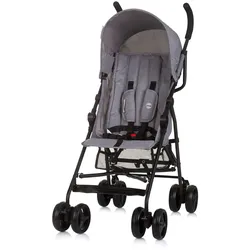Chipolino Kinderwagen, Buggy Point 5-Punkt-Gurt, Rückenlehne verstellbar, Korb grau