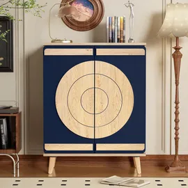 Okwish Schuhschrank 76 x 98,5 x 37 cm geschlossen / Blau