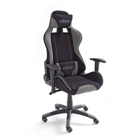 MCA Furniture Gaming Chair MC Racing Gamingstuhl 2 - Stoff Schwarz-Grau