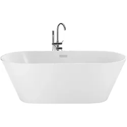 Badewanne weiß freistehend oval 160 x 80 cm HAVANA