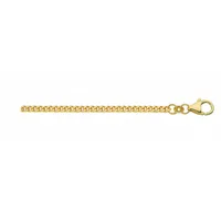 Adelia's Adeliás Damen 333 Gold Flach Panzer Halskette Ø 1,6 mm", gold, | Gr.: 50 cm