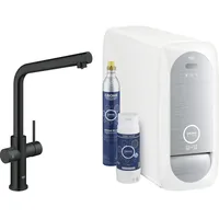 Grohe Blue Home + Armatur L-Auslauf 31454KS1 druckfest, Schwarz