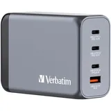 Verbatim GNC-240 GaN 240W GaN-Ladegerät mit 4 Anschlüssen grau